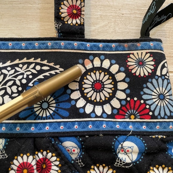 Vera Bradley 3 piece purse set. Blue Red White owl print. Retired pattern - Picture 7 of 14